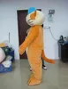 2024 Rabatt Yellow Cat Mascot Costume Cartoon Anime Theme Character Christmas Carnival Party Fancy Costumes Adults Storlek