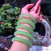 Bangle Helder Natuurlijke Perfecte Groene Druif Kleur Agaat Chalcedoon Armband Prachtige Jade Sieraden Accessoires Kerstcadeaus