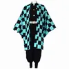 Costume thématique Kimono tueur de démons pour adultes et enfants sans Yaiba Tanjirou Kamado costume de jeu de rôle costume de kimono fête d'Halloween costume d'anime uniforme 230404