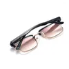 Солнцезащитные очки модные анти-синие металлические очки для чтения мужские полимерные асферические линзы для очков по рецепту женские 1,0 2,0 2,50
