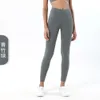 L-919 Pantaloni da yoga da donna con fondo spazzolato double face Pantaloni da jogging casual con legging elastico a vita alta morbidi