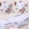 Clothing Sets Clothing Sets Hibobi 4Pcs Baby Girl Clothes Set Born Kids Childern Toddler Outfits Infant Drop Delivery Baby, Kids Mater Dhqpc
