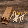 10pcs竹の歯ブラシ環境製品ビーガン歯ブラシレインボーブラック木製ソフトファイバー大人旅行seta36
