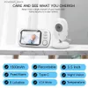 Baby Monitors 3.5 tum Video Baby Monitor med kamera Trådlöst skydd Smart Nanny Cam Temperatur ELEKTRONISKA BABYPHON CRY BABIER Matning Q231104