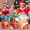 Juldekorationer presentförpackningar GABLE BOX FÖR CANDY XMAS COOKIE MED HANDLAR BAKERY GENTER Papper Behandla Holiday Wrap School Classroom P AM0XD