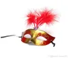 Party Mask Gold Glitter Masks Venetian Unisex Sparkle Masquerade Plastic Half Face Mask Halloween Mardi Gras Costume Toy 6 Colors 6861785