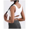 Lu Lu Yoga Vest Lemon Algin Kvinnor BH Inbyggd avtagbar kopp kudde plus storlek Sexig sporttank Topp ihålig design Fitness Vest stockproof underkläder ll Align Gymkläder