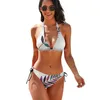 Mulheres Swimwear Copie De Flor Rosa Floral Biquíni Feminino Maiô Mulheres Duas Peças Conjunto Fluxo