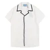 Herren-Designer-Hemden, Sommer-Kurzarm-Freizeithemden, modisches umgekehrtes Dreieck, lose Polos, Strand-Stil, atmungsaktive T-Shirts, Kleidung, verschiedene Stile, M-3XL