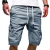 Mäns shorts Men's Shorts Green Cargo Shorts Summer Bermuda Men's Flip Pockets Jogging Shorts Casual Work Army Tactics Bermuda 230404