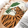 Carpets Cartoon Tiger Pattern Cashmere Bedroom Rug For Living Room Home Tatami Mat Bedside Anti-slip Floor