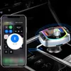 Ny billaddare Dual Screen Display PD/QC3.0 Dual Port Fast Charging Car Bluetooth Adapter MP3 Player Colorful Atmosphere Light