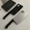 Чехол для телефона в Корейском стиле, милый 3D-забавный кухонный нож, для iPhone 15, 14, 13, 12 Pro Max 11, винтажный креативный противоударный мягкий чехол на заднюю панель Funda 231104