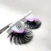 Factory Rosja d Curls Norek Rozszerzenie rzęs naturalny długi puszysty miękki seksowna siberian Siberian Real Raw Virgin Mink Fur Gruby 5D 5D Makeup 25 mm Eye Lash Niestandardowa etykieta prywatna