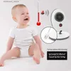 Baby Monitors 1Set gratis frakt Wireless Monitor för baby eller Oldman 2,4 tum LCD -skärm Night Light Walkie Talkie Babysitter VB605 HD Camera Q231104