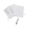 Party Favor 30 pieces/set angel design keychain discount set white organic gift bag thank you for your cowhide label baby shower wedding birthday party 230404