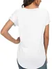 Dames T-shirt Basis T-stevige kleuren Open casual zomer Soft Soft Comfy Tops met korte mouwen