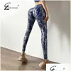 Legginsy damskie Bubble Butt y Leggingi Kobiety wąż nadrukowane modne leggins