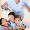 Finger Toys Finger Toys Realistic Nt Spider Artificial S Halloween Decorations Abs Figurines For Joke Party Supply Prank 221203 Drop D Dhfcs