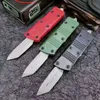 Micro Tech Mini Automatyczne nóż cynku aluminium Aluminium Uchwyt kemping narzędzie narzędzie taktyczne samobójcze noża edc kieszonkowe