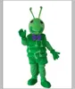 Halloween Green Note Worm Mascot kostymer tecknad karaktär vuxna kvinnor män klär karneval unisex vuxna
