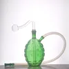 Cheapest Bubbler Smoking Water Pipe Hand Oil Burner Bong Recycler Ash Catcher Inline Matrix Prc Filter with 10mm Male Glass Oil Burner Pipe and Hose