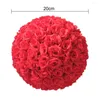 Decorative Flowers Durable Plastic Flower Colorful Realistic Rose Blossoms Artificial Balls
