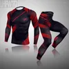 Men's Thermal Underwear Long Johns Mens 2023 Winter Compression Sports Set Windproof Warm Thermo Quick Dry Suit For Men