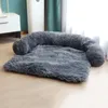 Cuccia Lunga Peluche Letto per Cani Divano per Animali Domestici Calmante Nido Caldo Cuccia Morbida Protezione per Mobili Tappetino Cuscino per Gatti Coperta