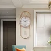 Horloges murales Horloge de luxe nordique moderne Bedoom Unique métal grand Vintage Ofertas Con Envio Gratis accessoires de décoration