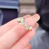 Cluster Rings Natural Opal Ring Fashion Women's Jewelry S925 Sterling Silver Plated 18k Gold Engagement Autumn