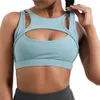 Lu Lu Yoga Vest Citroen Algin Damesbeha Ingebouwde afneembare cuppad Grote maten Sexy sporttanktop Uitgehold ontwerp Fitnessvest Schokbestendig ondergoed Gymkleding uitlijnen