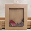 Jewelry Pouches 20pcs Kraft/black/pink Necklace Package& Display Window Hanger Box DIY Wedding Greeting Card/candy/gifts Show Case