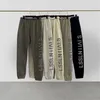 Calça de moletom masculina ess designer conforto calças 100% algodão esportes moda solta tamanho grande alta qualidade