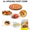 Bakning av konditoriverktyg Partihandel Diy Plast Pizza Dough Roller Pie Needle Wheels Cutter Sewing Machine Cake Bread Hole Punch