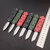 Micro tech Mini Automatic Knife Zinc aluminum alloy Handle Camping Outdoor Tool Tactical Combat Self-defense Knives EDC Pocket Knifes