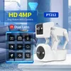 Радионяни 1080P 5G с двумя объективами, робот, полноцветная PTZ IP-камера, купольная камера Yoosee, приложение AI, обнаружение гуманоидов, радионяня, вилка европейского стандарта Q231104