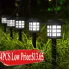 Novelbelysning LED Solar Pathway Lamp Waterproof Outdoor Lawn Light Garden Patio Decor Landscape Energy Lighting Forwalkway Yard LED Solar Lamp P230403