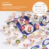 Backs Earrings 24 Pairs Fruit Animal Ear Clip No Women Alloy Cuffs Ladies Suits Set Girls Clips Miss Vintage