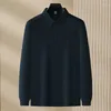 Polos pour hommes Hommes Designer Vêtements Automne Embossed Artisanat À Manches Longues Polo D'affaires Mode Chemise Décontractée Homme