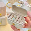 Jewelry Boxes Portable Mini Jewelry Box Ring Organizer Earrings Storage Case Packaging Earring Holder Gifts Drop Delivery Jewelry Jewe Dhkau