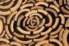 3D Speciaal Uniek Ontwerp Bamboe Bloem Kunst Mozaïektegels paneel mooie gutsen kunst mozaïektegels gratis verzending
