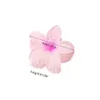 4 cm Candy Gradient Flower Hawaiian hårkloklämmor Små klipp för tjockt hår Strong Hold Nonslip Hair Clips for Women Cute Hair Accessories Clips 2923