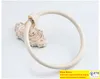 European style white and gold wall mount towel ring bathroom accessories bathrobe older