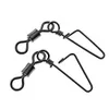 Haczyki rybackie 50-100pcs 1Box Fishing Connector Swevels Blockplock Colling Obrotowe z zaczepem do haczyka do przynęty rybackie Akcesoria rybackie 230403