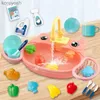 Kitchens Play Food Kids Toys Electric Dishwasher Kitchen Sink Pretend Play Kitchen Food Wash Vegetables Educational Toys For Girls Play House ToyL231104