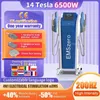 2023 DLS-EMSLIM NOVA HI-EMT EMS Machine 14 Tesla 6500W Body Slasscle Sculpt Sculpt Enthulation Pad