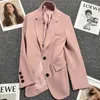 Abiti da donna TIGENA Donna Blazer Giubbotti 2023 Autunno Casual Solido monopetto Manica lunga Donna Coreana All-match Cappotti