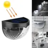 Nyhetsbelysning Solar Light Outdoor Light Control Induktion Courtyard Decoration Solar Fence Wall Light Semi Circular Energy Saving Street Light P230403