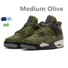 4 Баскетбольные кроссовки Мужчины Женщины 4s Кроссовки Bred Reimagined Military Black Cat Pine Green Seafoam White Oreo Red Thunder Unc Medium Olive Мужские кроссовки Спортивные кроссовки